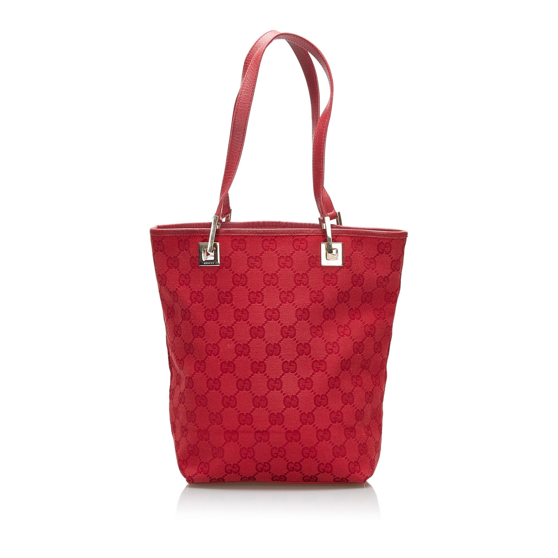 Gucci Leather Canvas Tote
