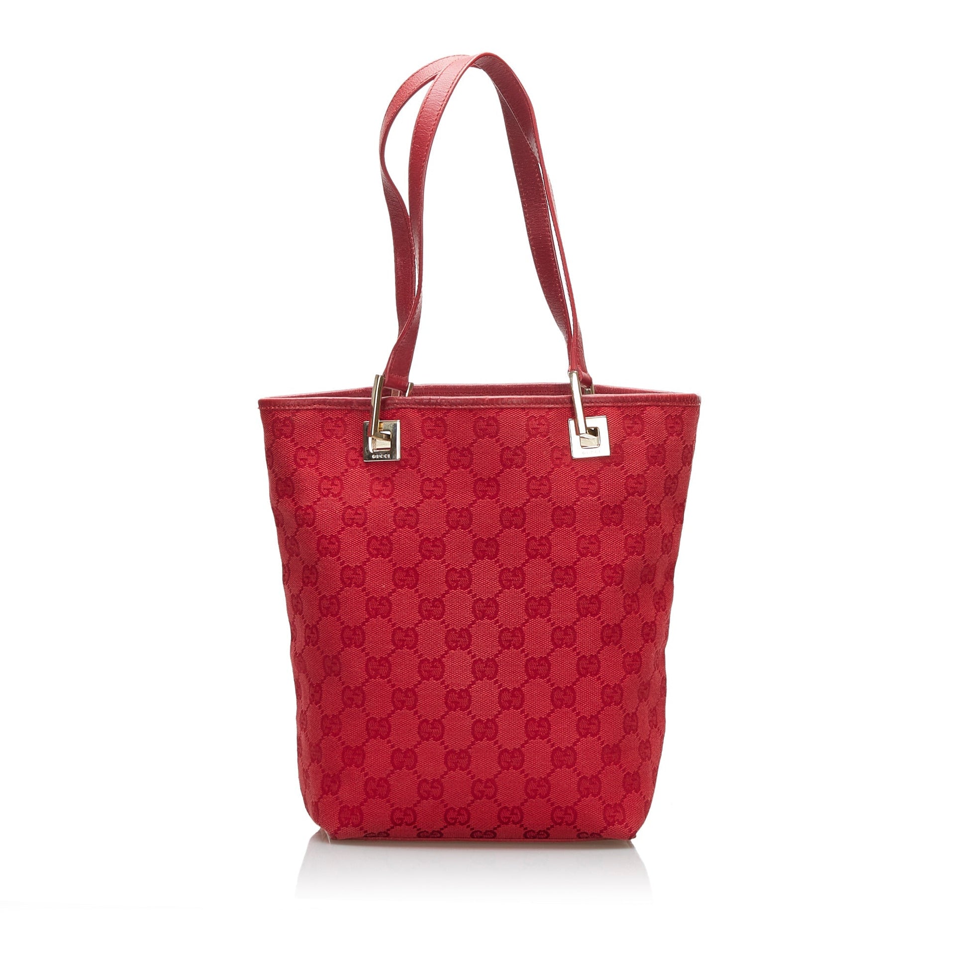Gucci Leather Canvas Tote