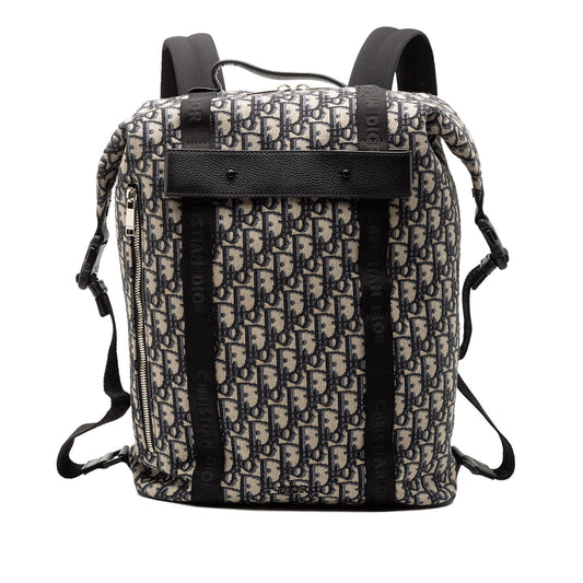 Blue Dior Oblique Canvas Safari Backpack