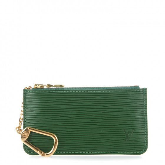 Louis Vuitton Borneo Green EPI Leather Key Pouch