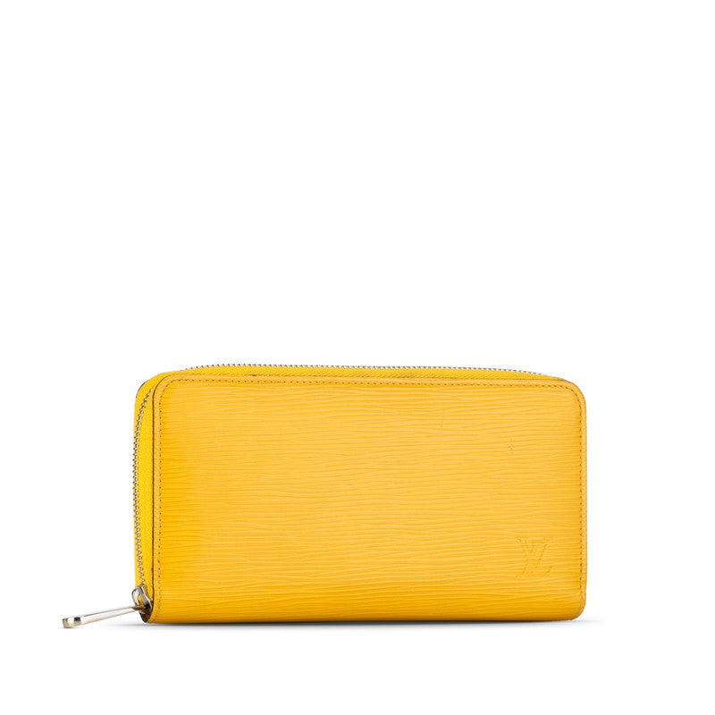 Louis Vuitton Epi Zippie Wallet Round Fashner Long Wallet M81229 Sunflower Yellow Leather Louis Vuitton Wallet