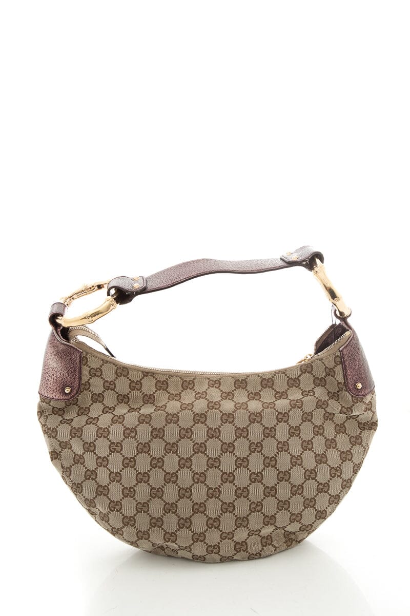 Gucci Leather Canvas Handbag Style 1