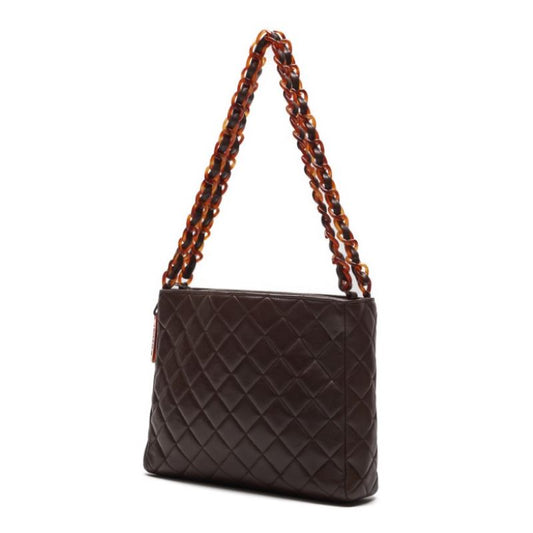 CHANEL CHANEL Matrasse Loveel Double Chain Shoulder Logo Charm Brown Shoulder Bag Mini Shoulder Bag Bag Hybrid ? Ship? Ladies Online