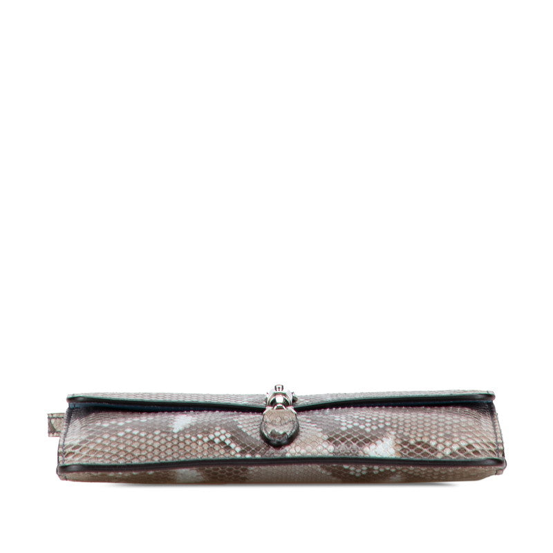 Gucci New Jackie Python Leather Shoulder Bag