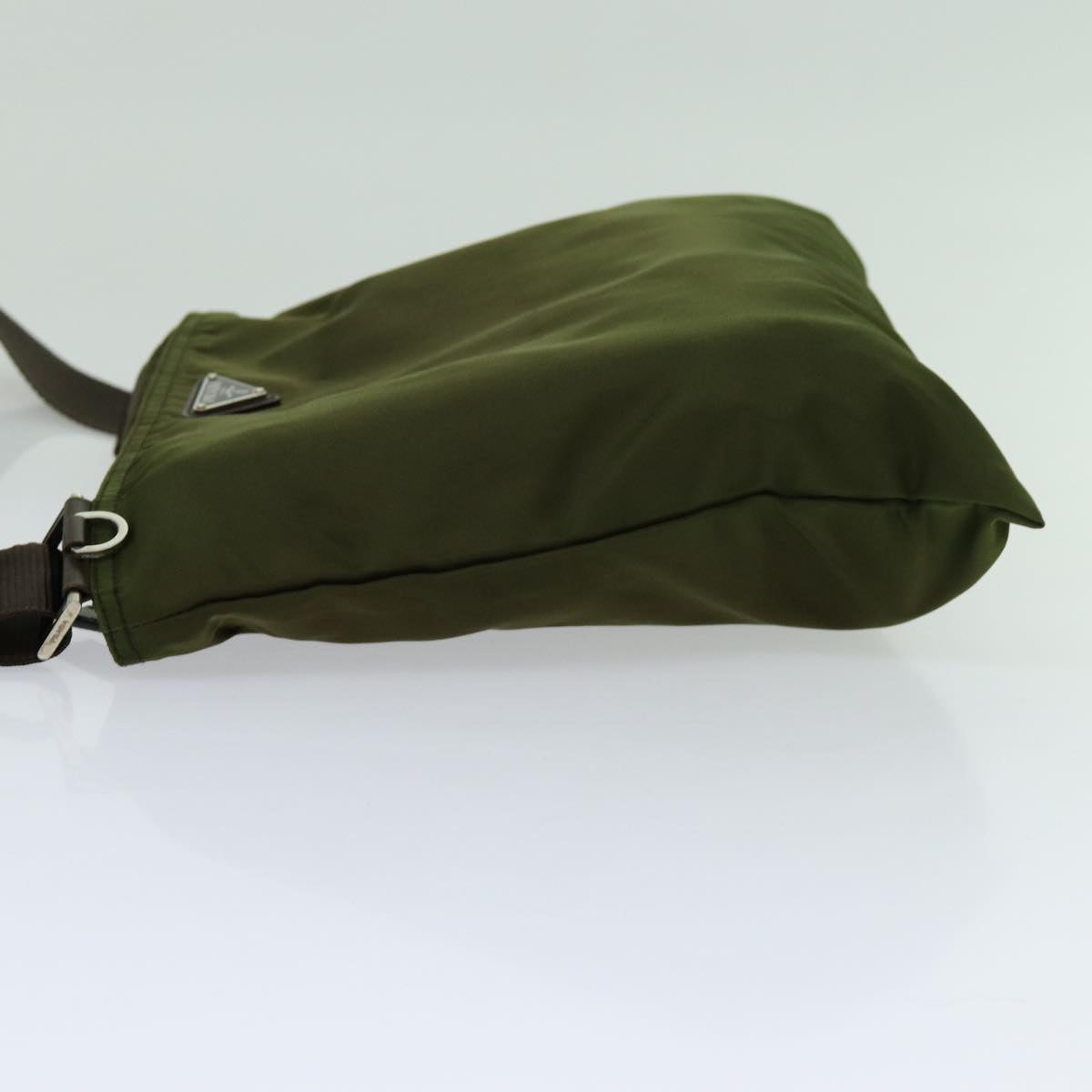 PRADA Shoulder Bag Nylon Khaki Auth 70159