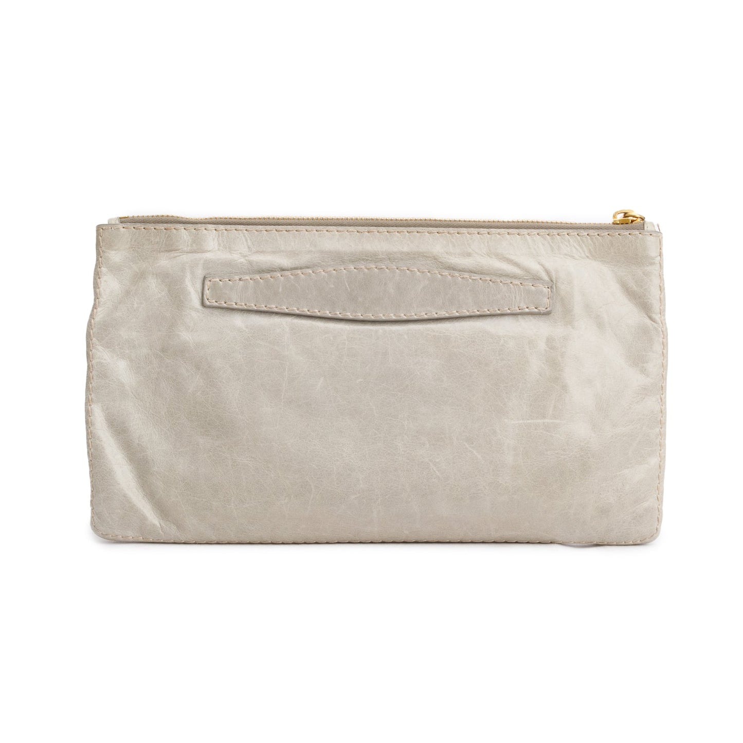 Prada Green Vitello Shine Pochette Clutch