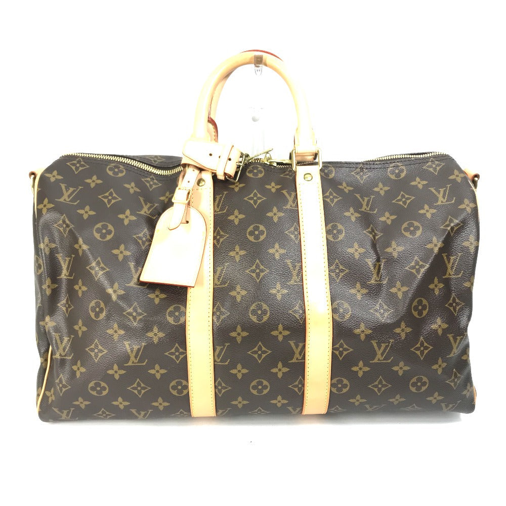 LOUIS VUITTON Boston Duffel bag ‚l41418 Monogram canvas Brown Travel Bag Shoulder Bag Handbag Keepall bandouliere45 Women