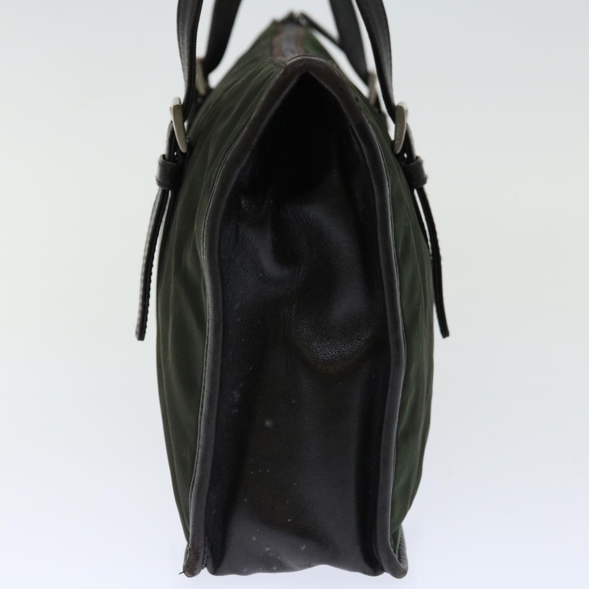 PRADA Shoulder Bag Nylon Khaki Auth 70585