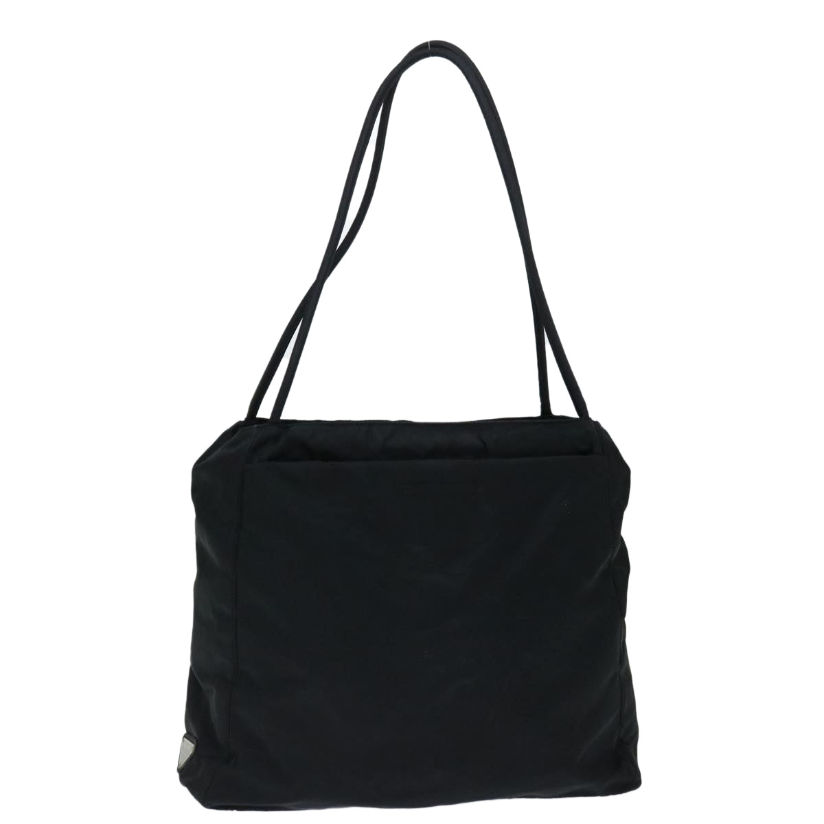 PRADA Hand Bag Nylon Black Auth 70590