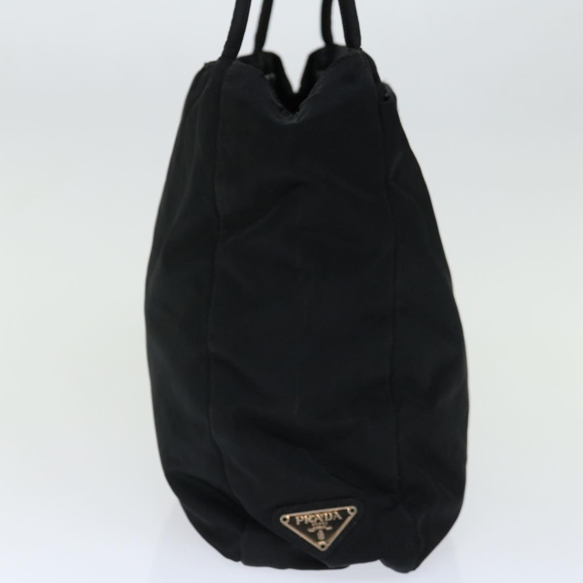 PRADA Hand Bag Nylon Black Auth 70590
