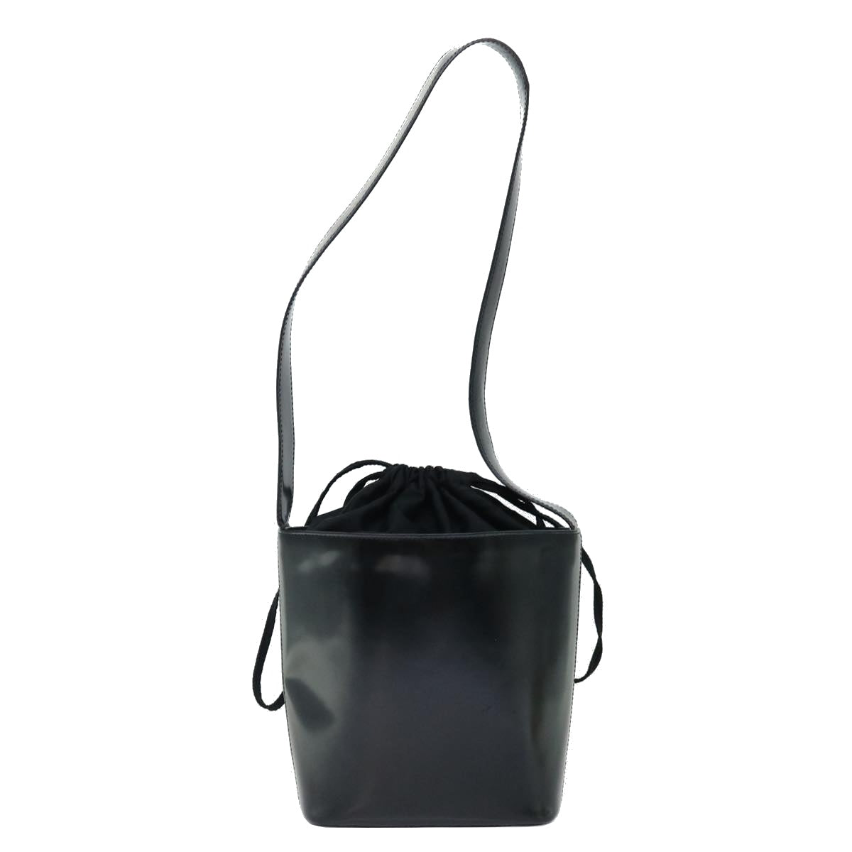 Luxury CELINE Shoulder Bag Enamel Black 70828
