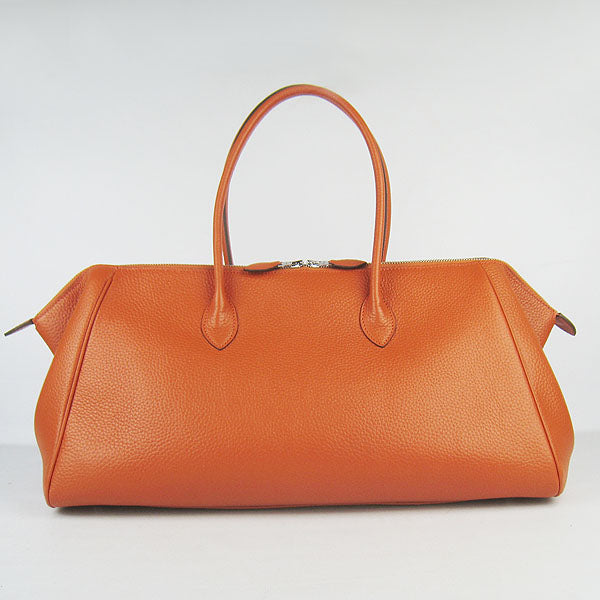 Luxury Hermes Paris Bombay Victoria Handbag orange