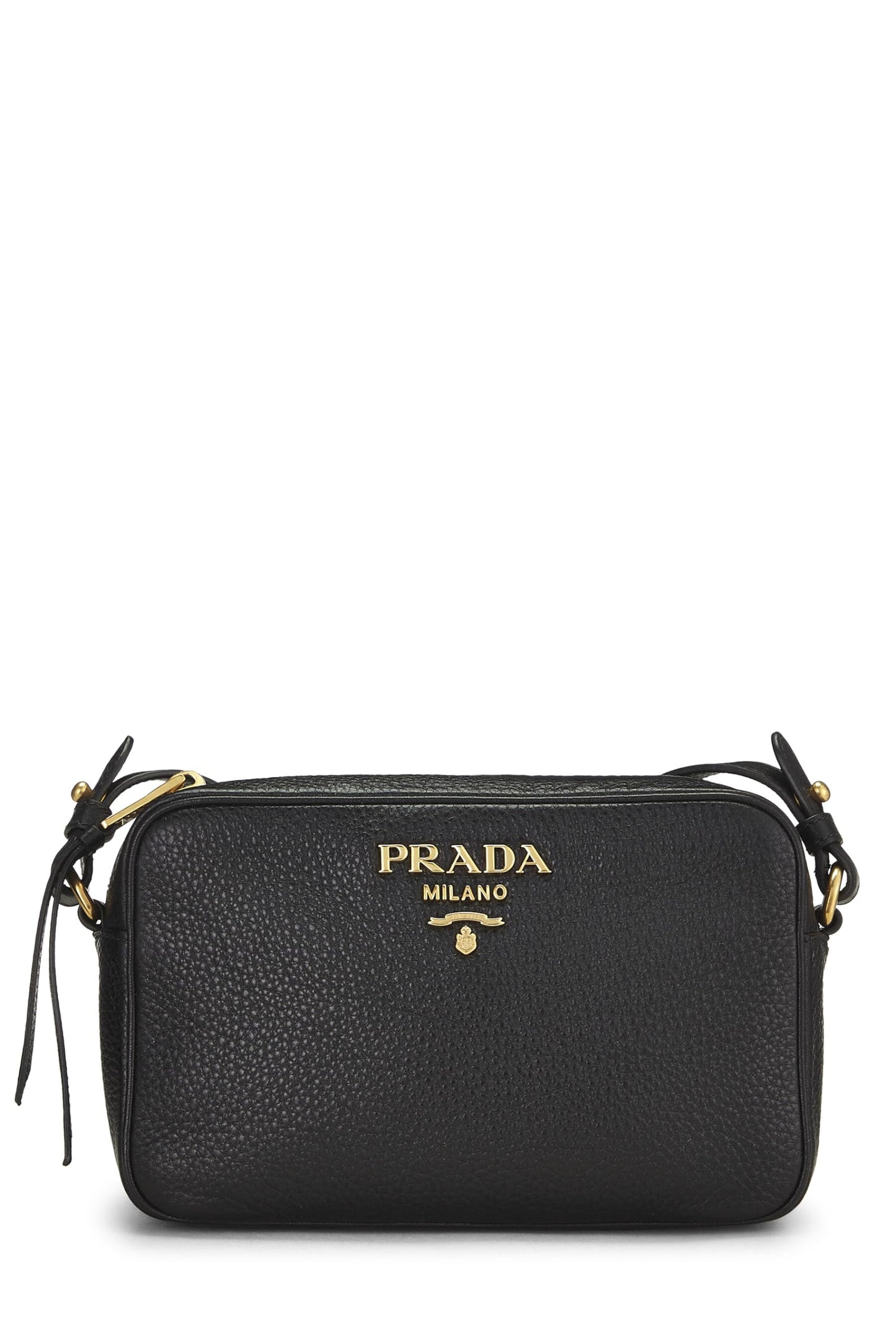 Prada, Black Vitello Daino Camera Bag, Black