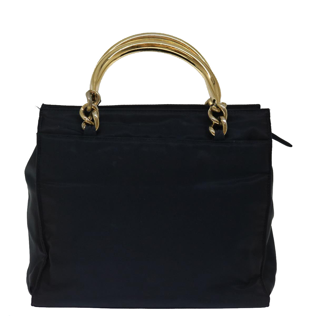 PRADA Hand Bag Nylon Navy Auth 71498
