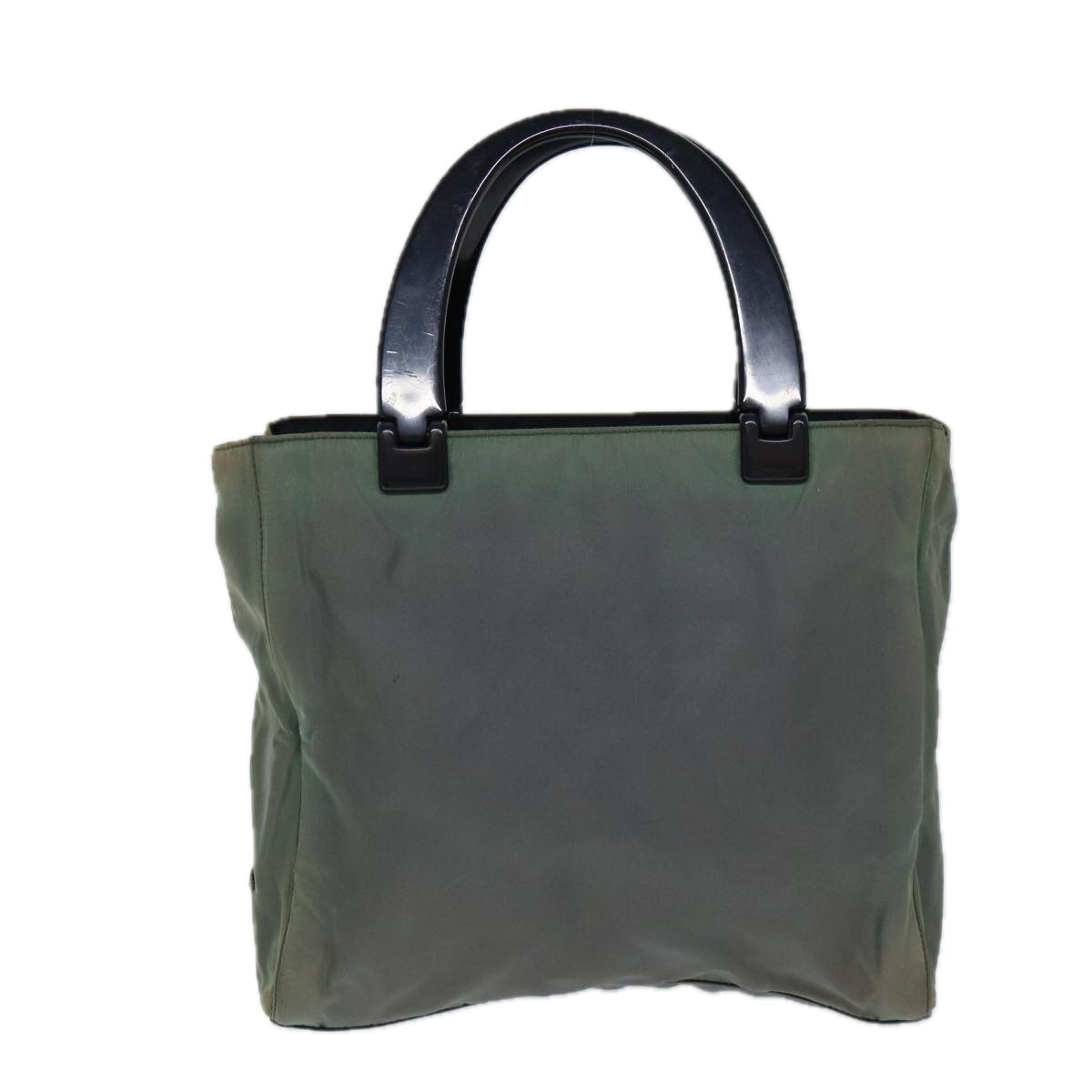 PRADA Hand Bag Nylon Khaki Auth 71848