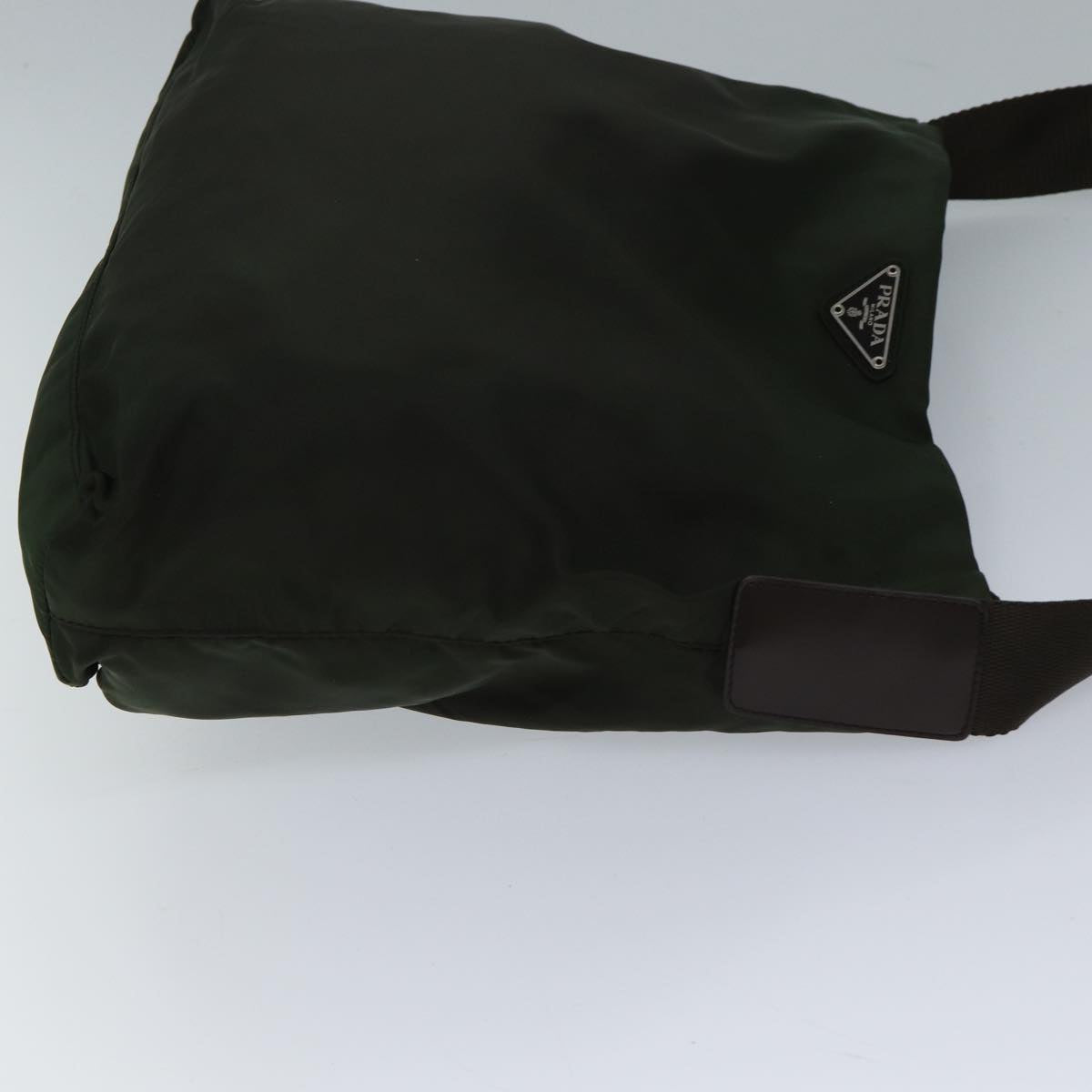 PRADA Shoulder Bag Nylon Khaki Auth 71868