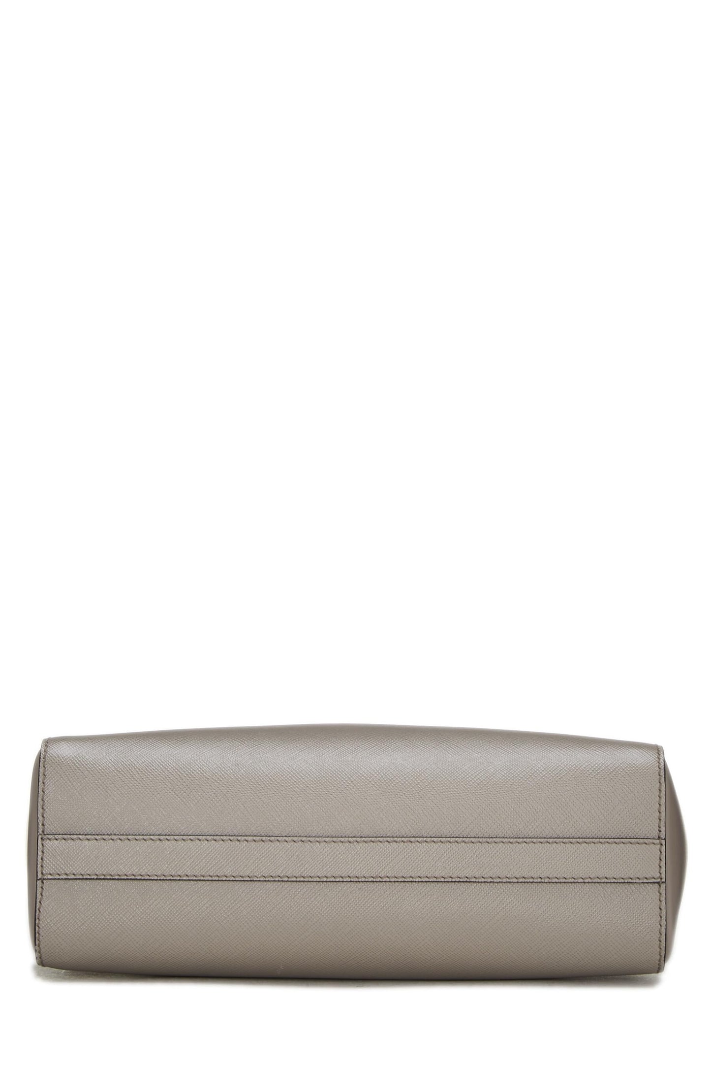Prada, Grey Saffiano Convertible Handbag Small, Grey