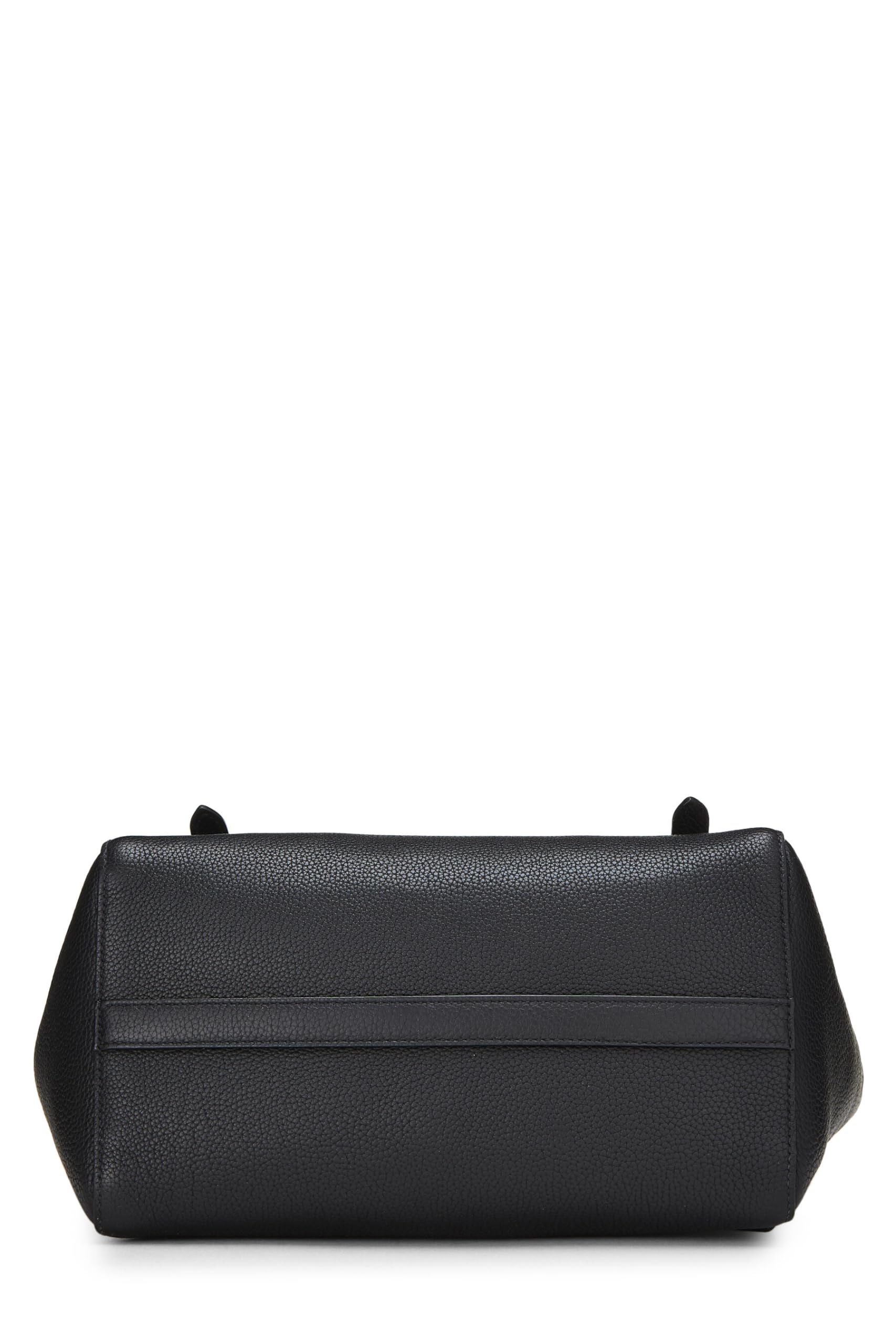 Prada, Black Vitello Daino Convertible Top Handle Tote, Black