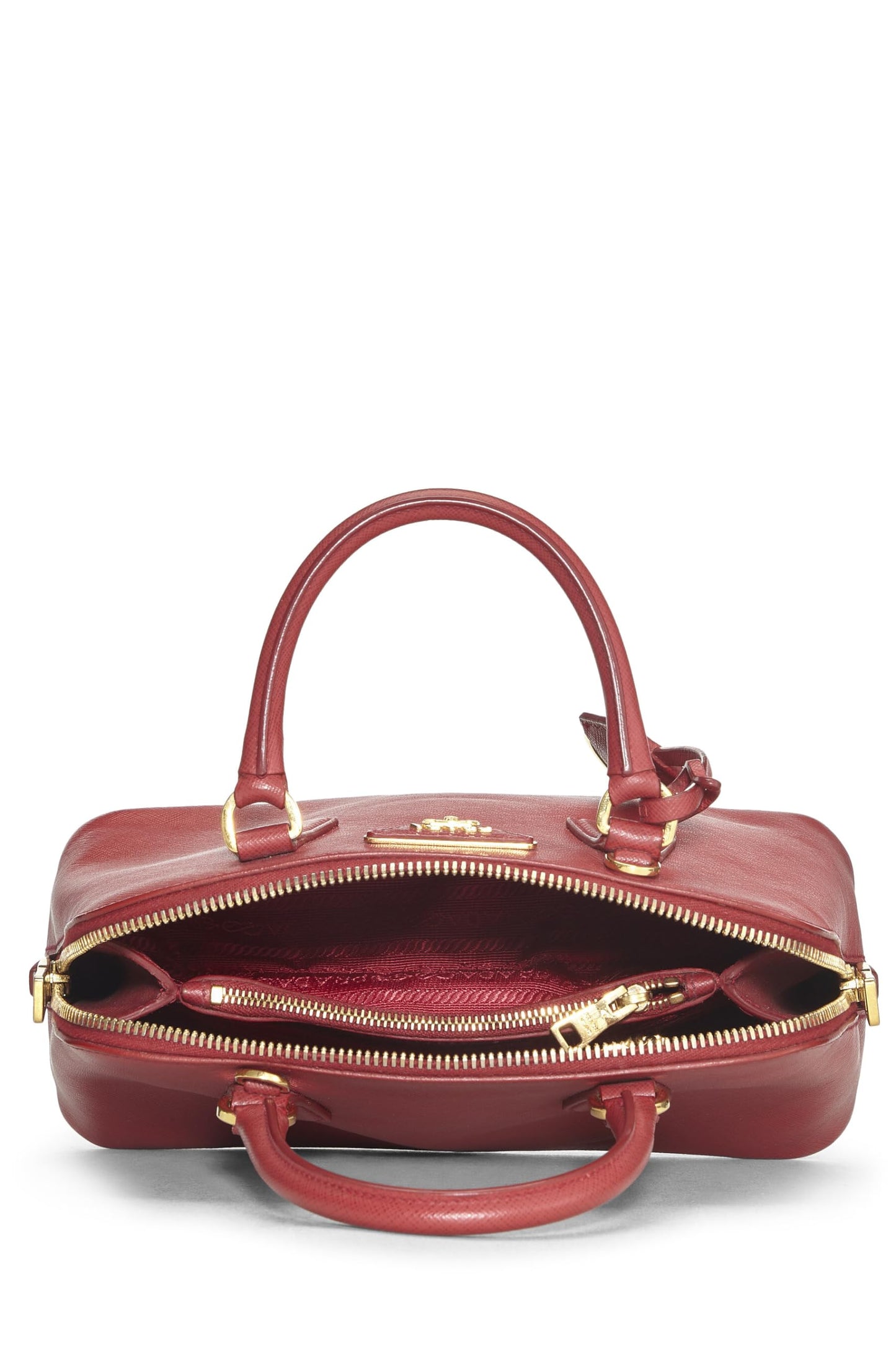 Prada, Red Saffiano Promenade Mini, Red Luxury Handbag