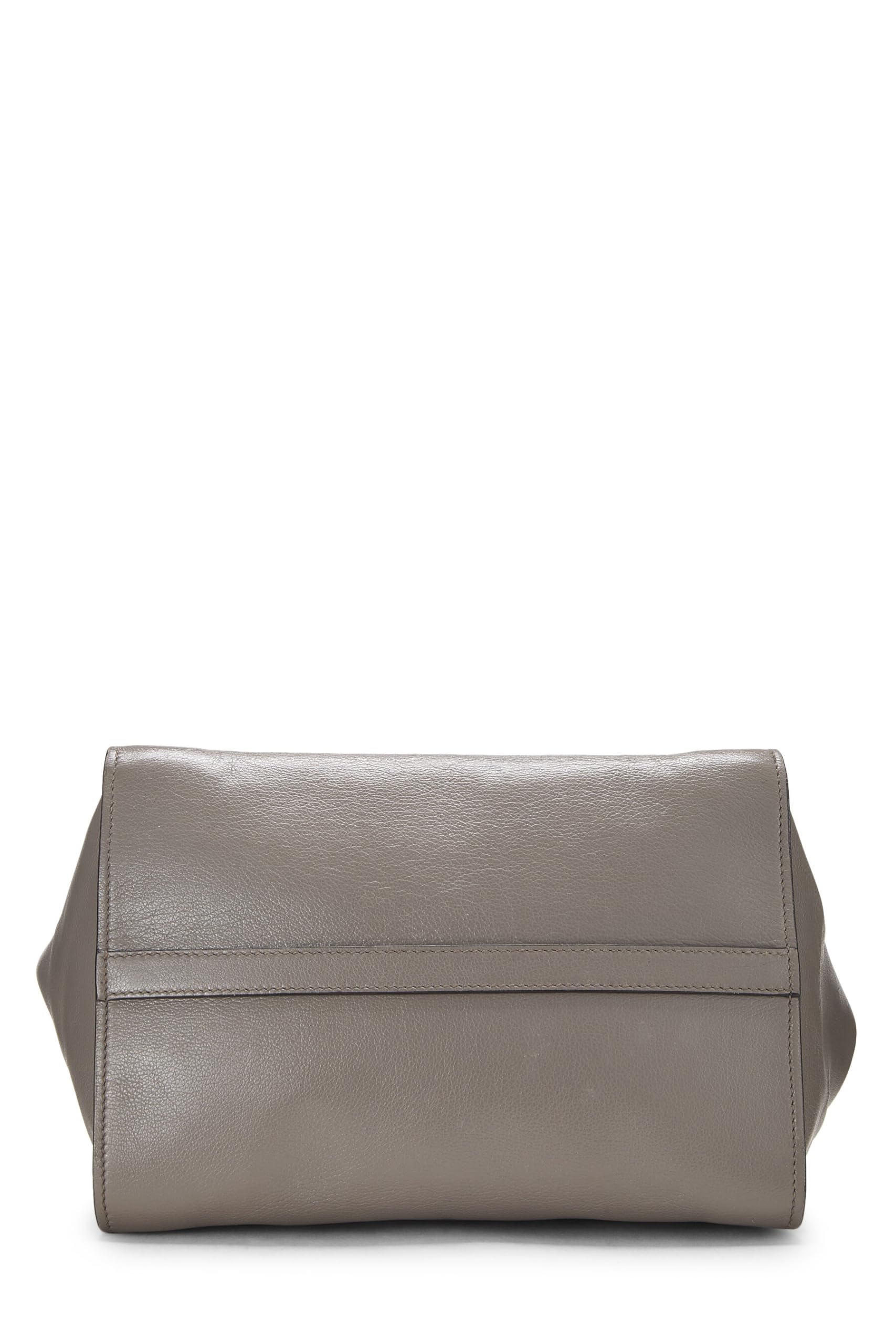 Prada, Grey Calfskin Trapeze Tote, Grey