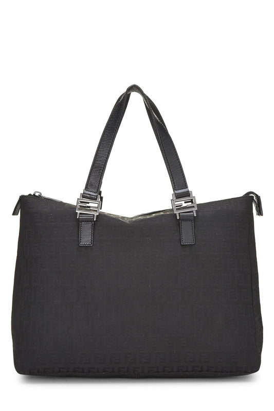 Fendi, Black Zucchino Canvas Tote, Black