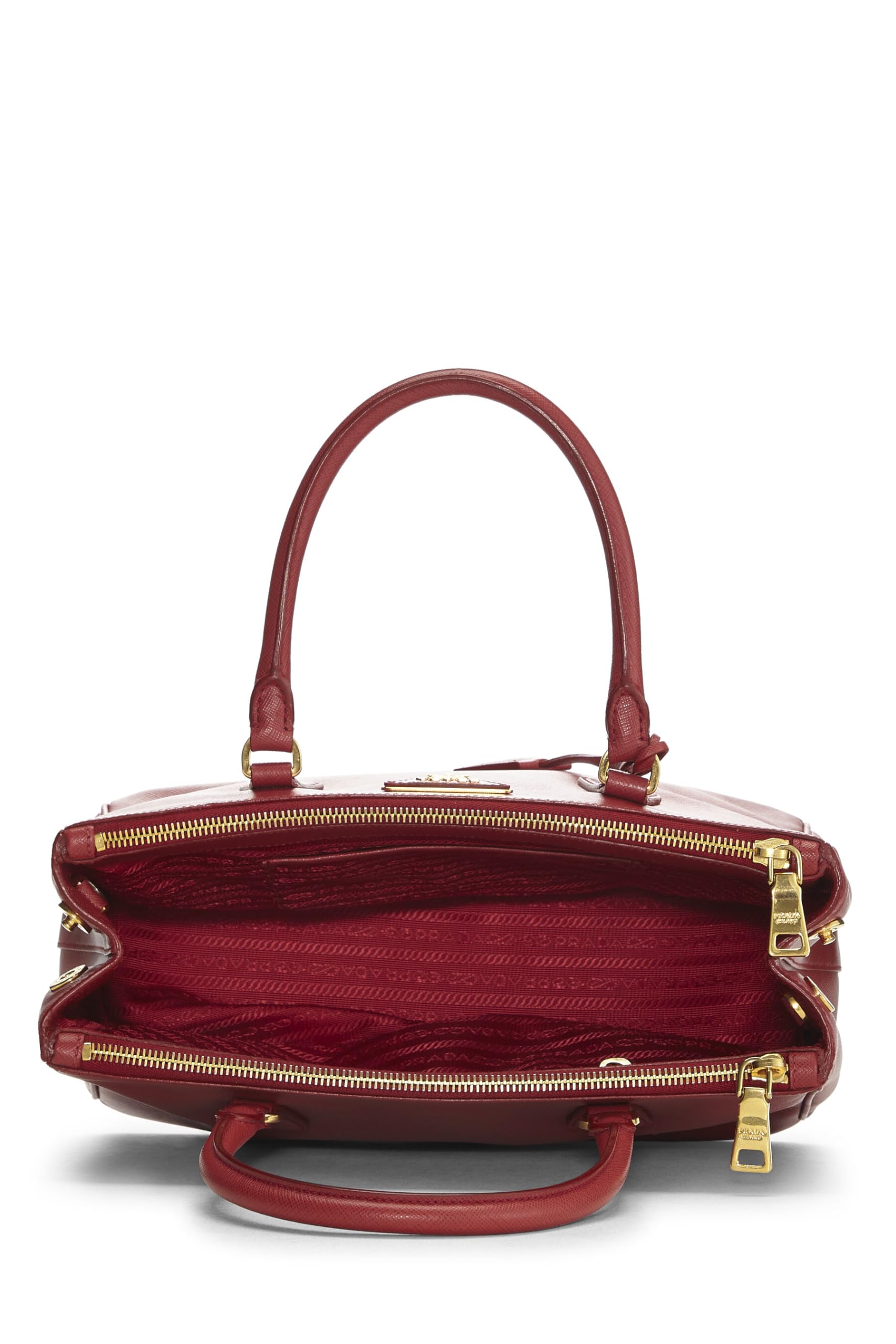 Prada, Red Saffiano Executive Tote Medium, Red