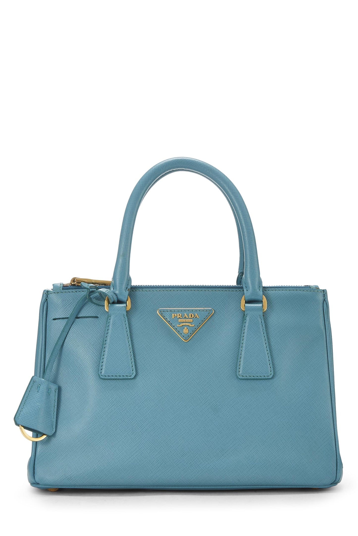 Prada, Blue Saffiano Executive Tote Small, Blue