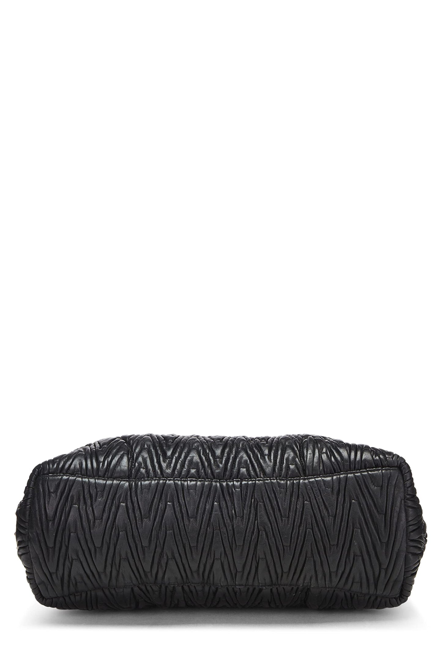 Prada, Black Nappa Chevron Antik Handbag, Black