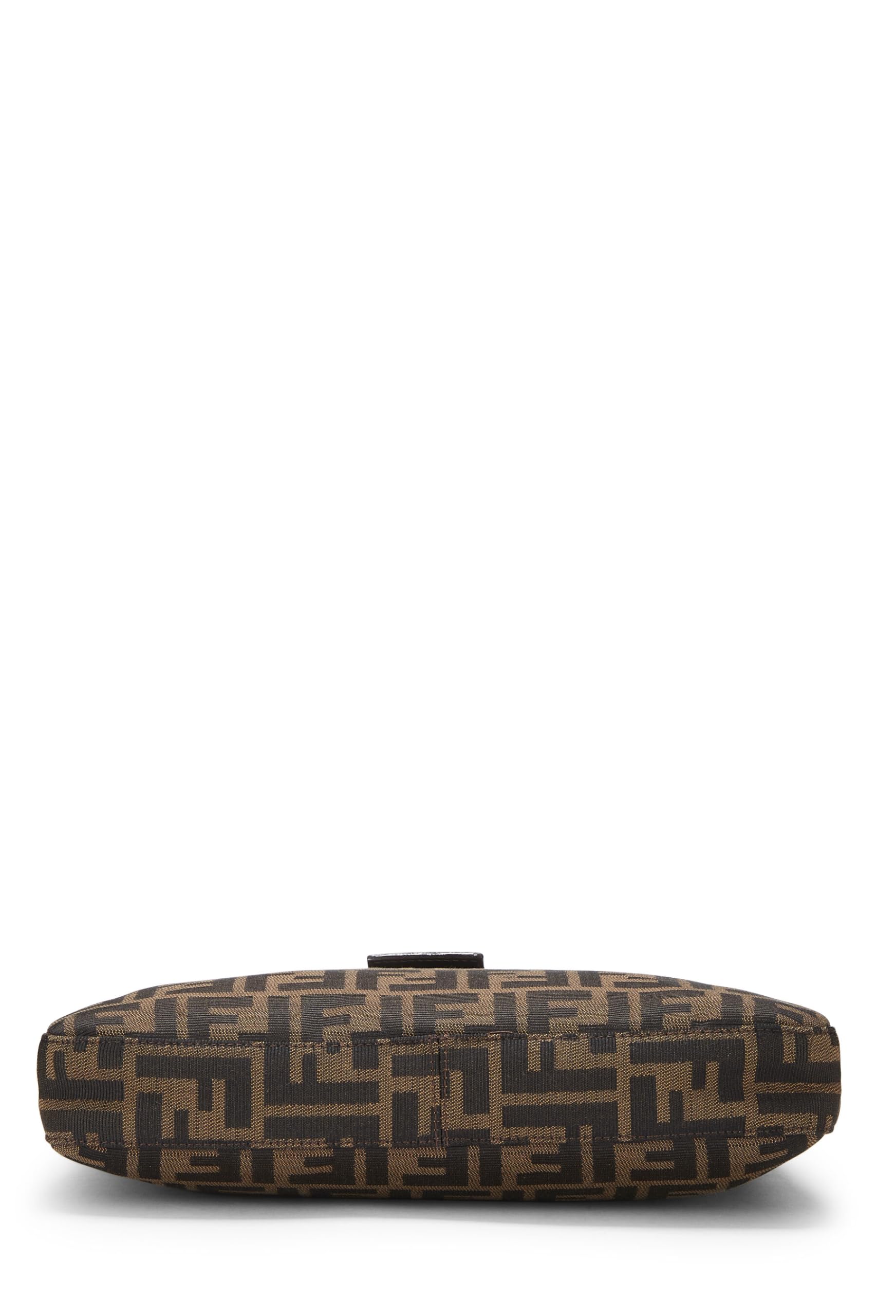 Fendi, Brown Zucca Canvas Shoulder Bag, Brown
