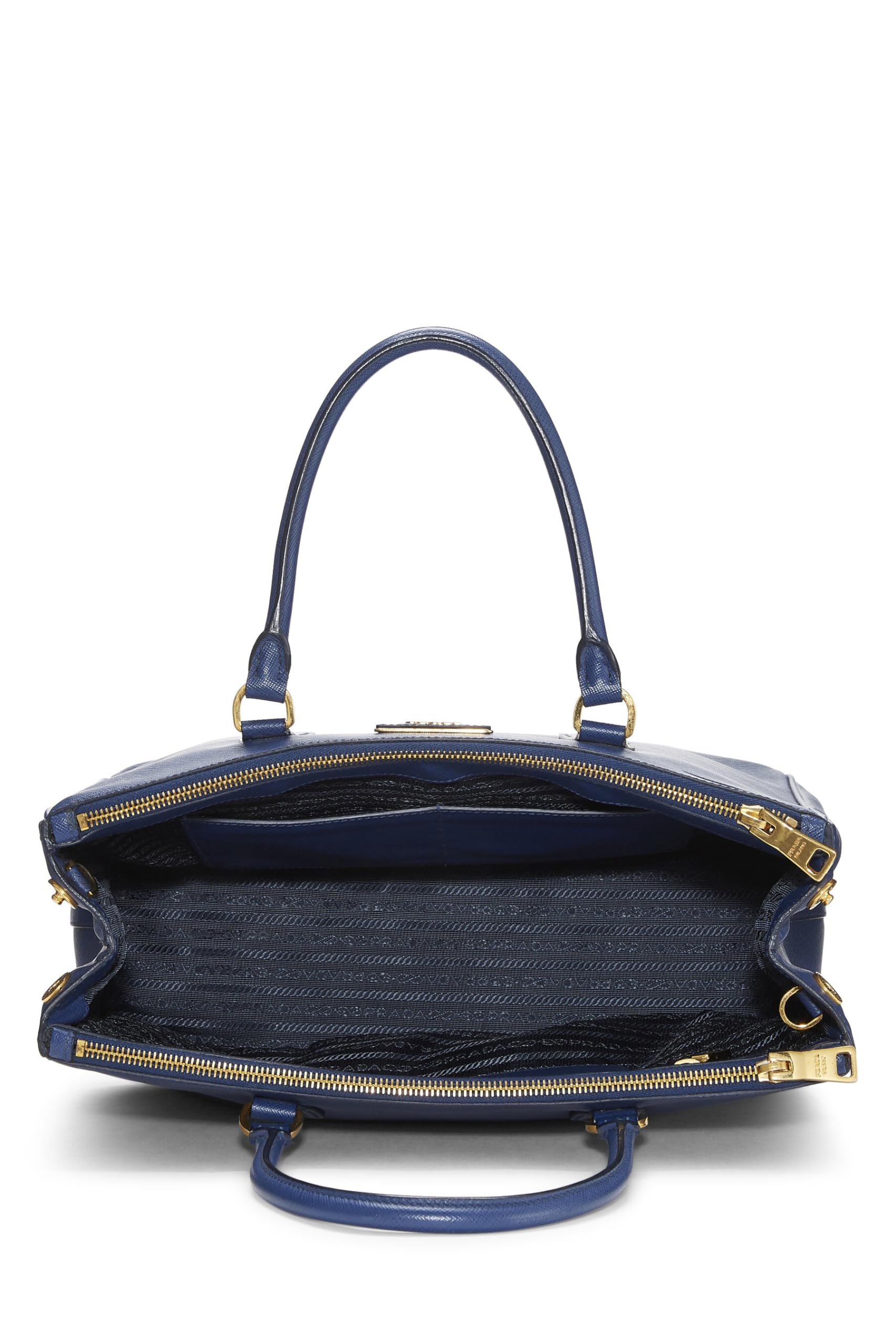 Prada, Blue Saffiano Executive Tote Medium, Navy
