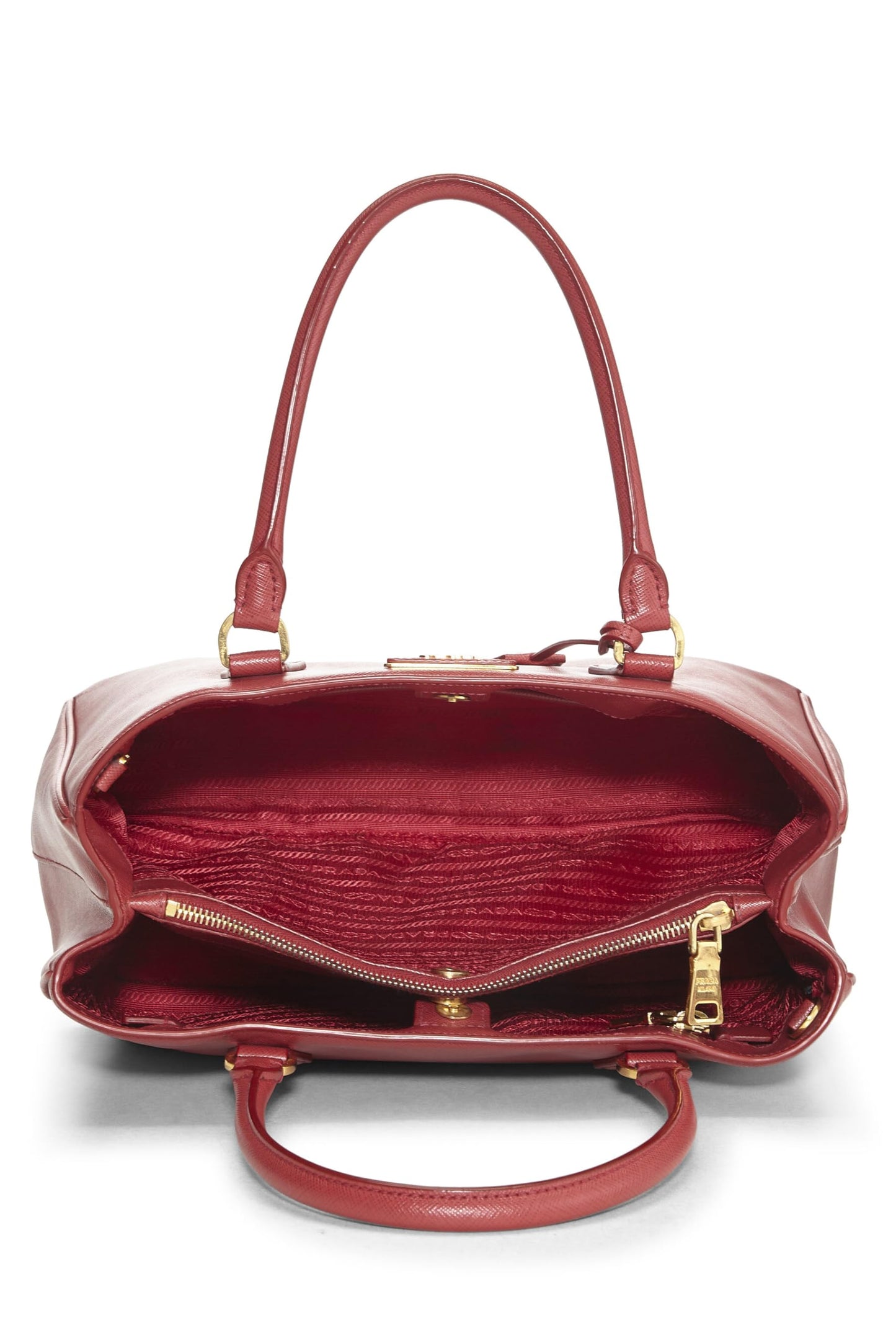 Prada, Red Saffiano Executive Tote Medium, Red