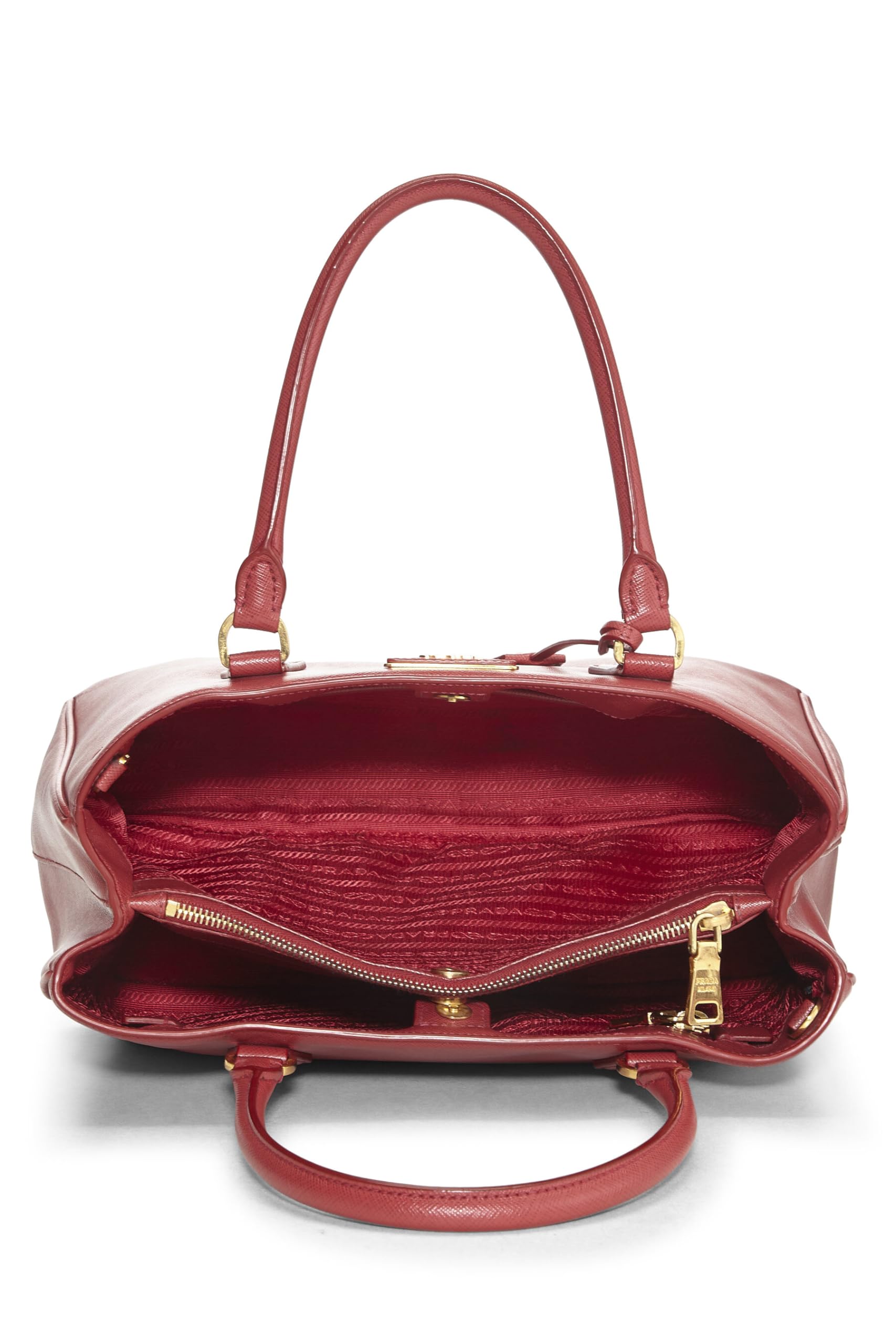 Prada, Red Saffiano Executive Tote Medium, Red