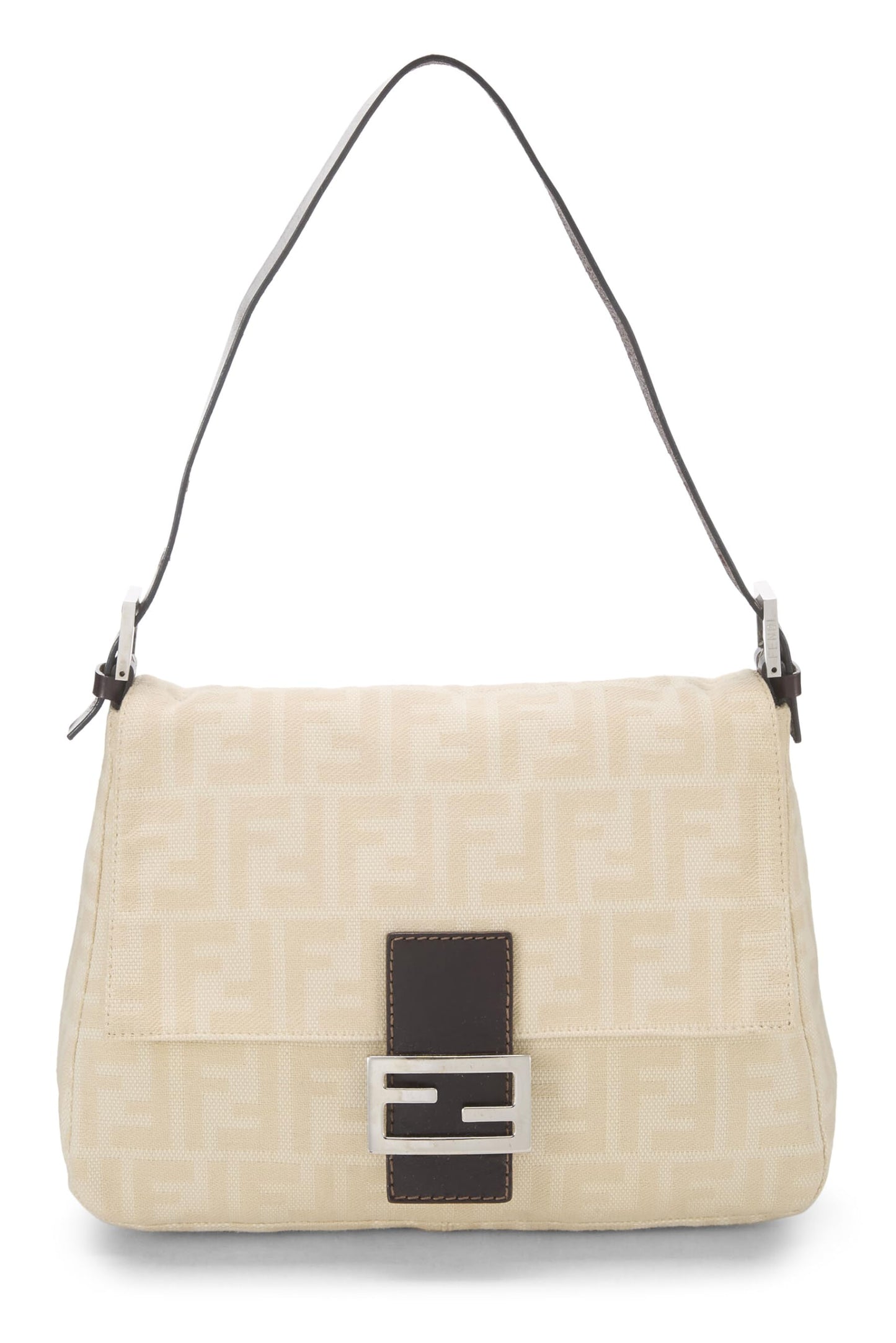 Fendi, Beige Zucca Canvas Mama, Beige