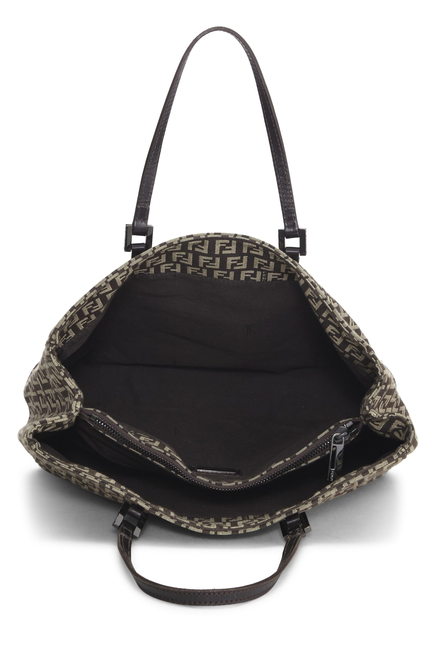 Fendi, Brown Zucchino Canvas Tote, Brown