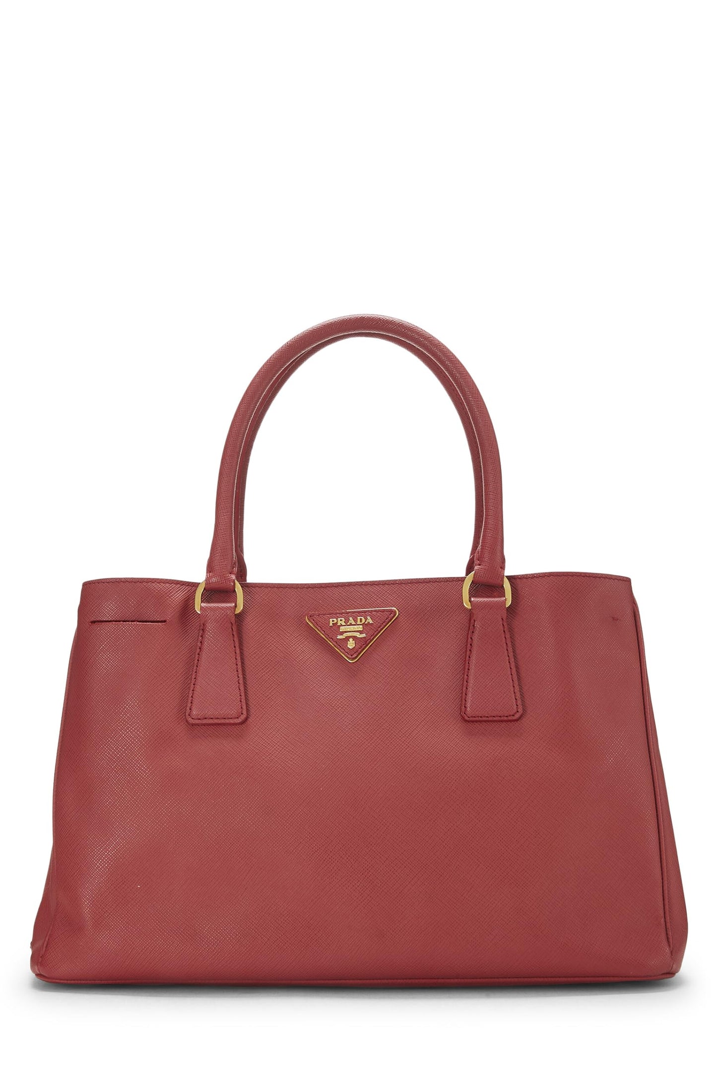 Prada, Red Saffiano Executive Tote Small, Red