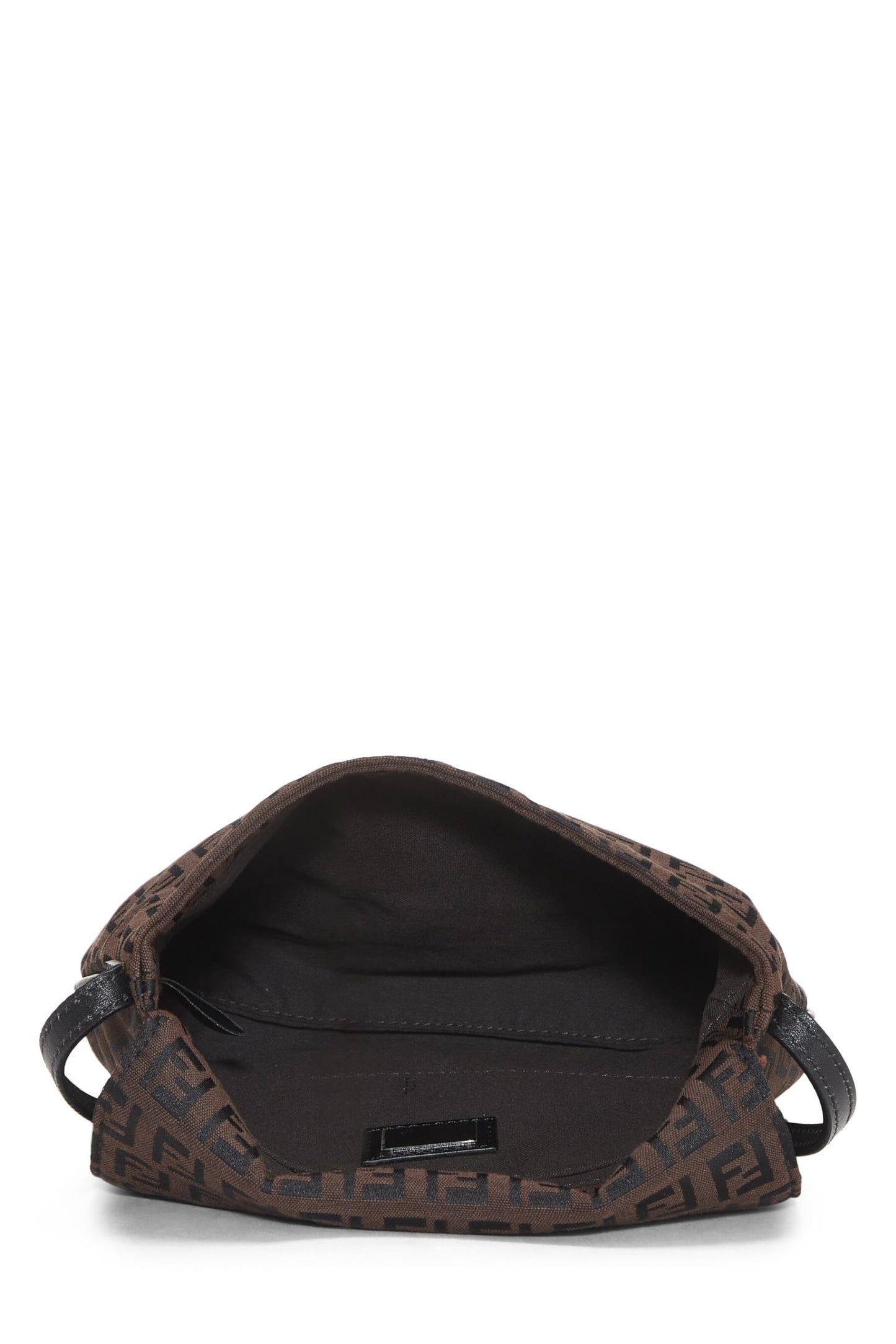Fendi, Brown Zucchino Canvas Tube Messenger Small, Brown