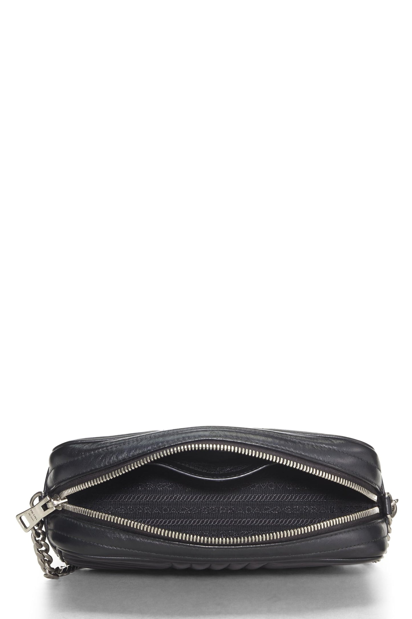 Prada, Black Calfskin Diagramme Camera Bag Medium, Black