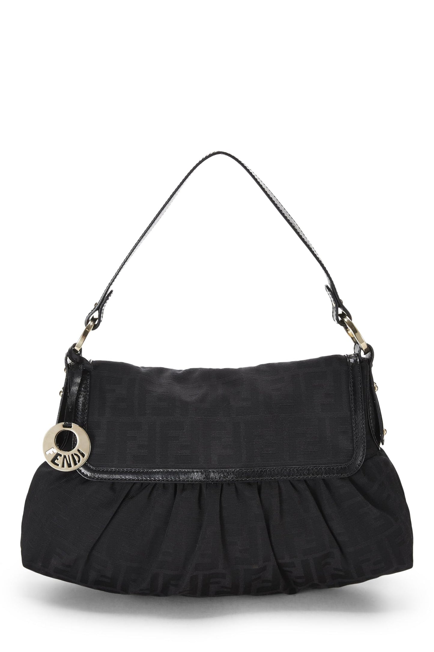 Fendi, Black Zucca Canvas Chef Medium, Black