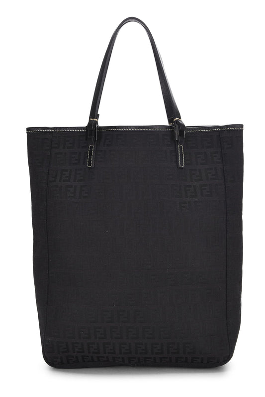 Fendi, Black Zucchino Canvas Tote, Black