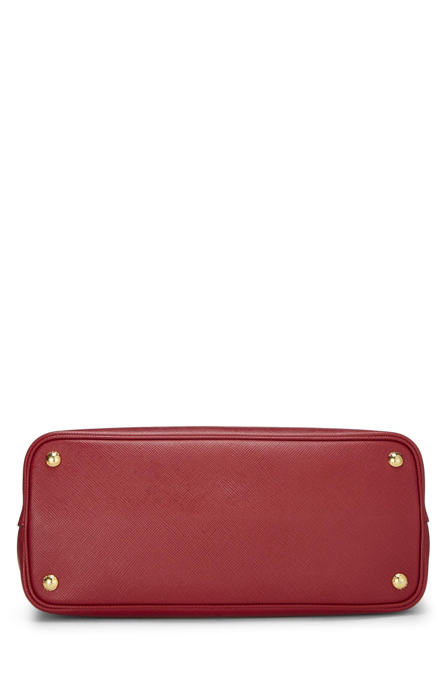 Prada, Red Saffiano Double Bag Medium, Red