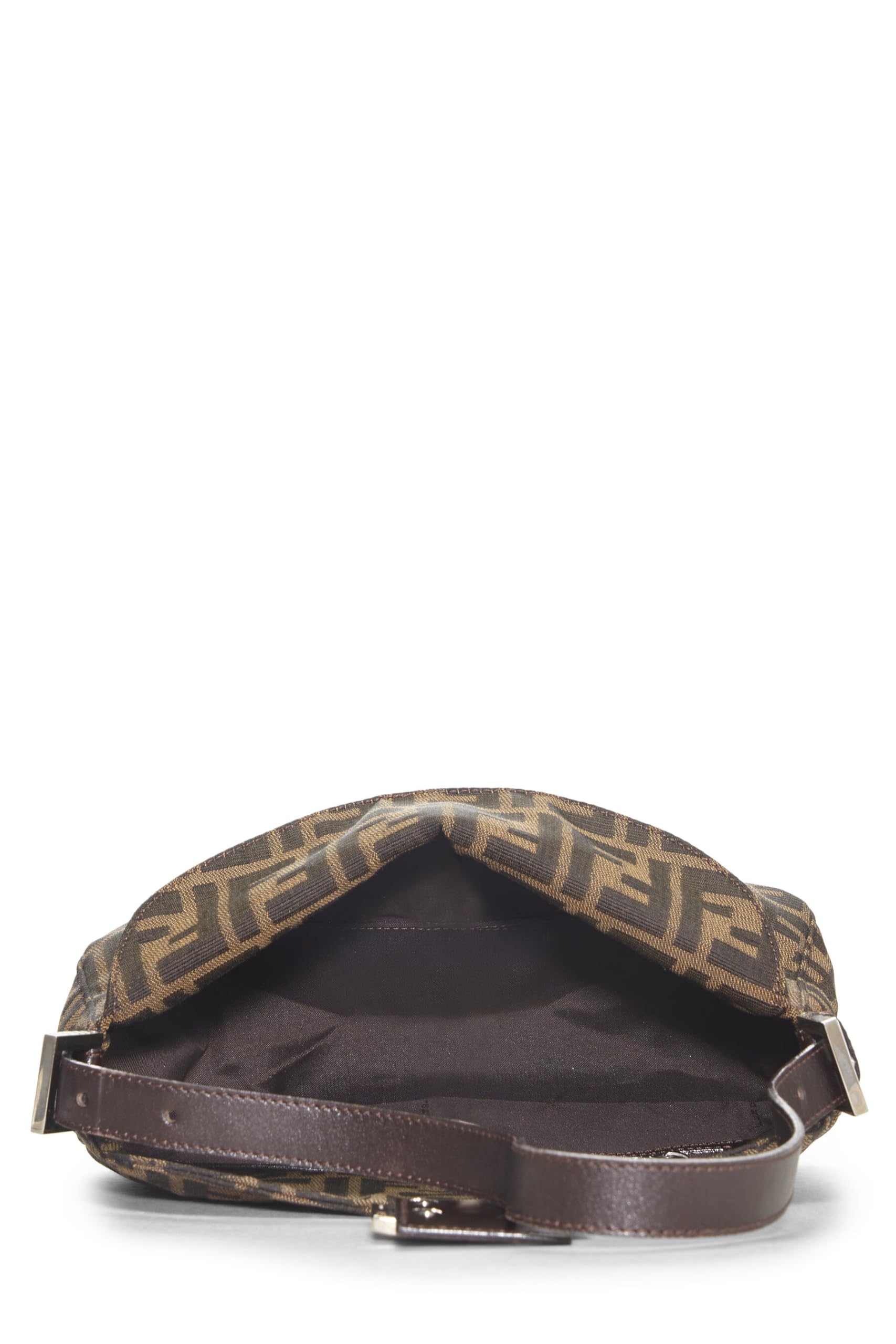 Fendi, Brown Zucca Canvas Shoulder Bag, Brown