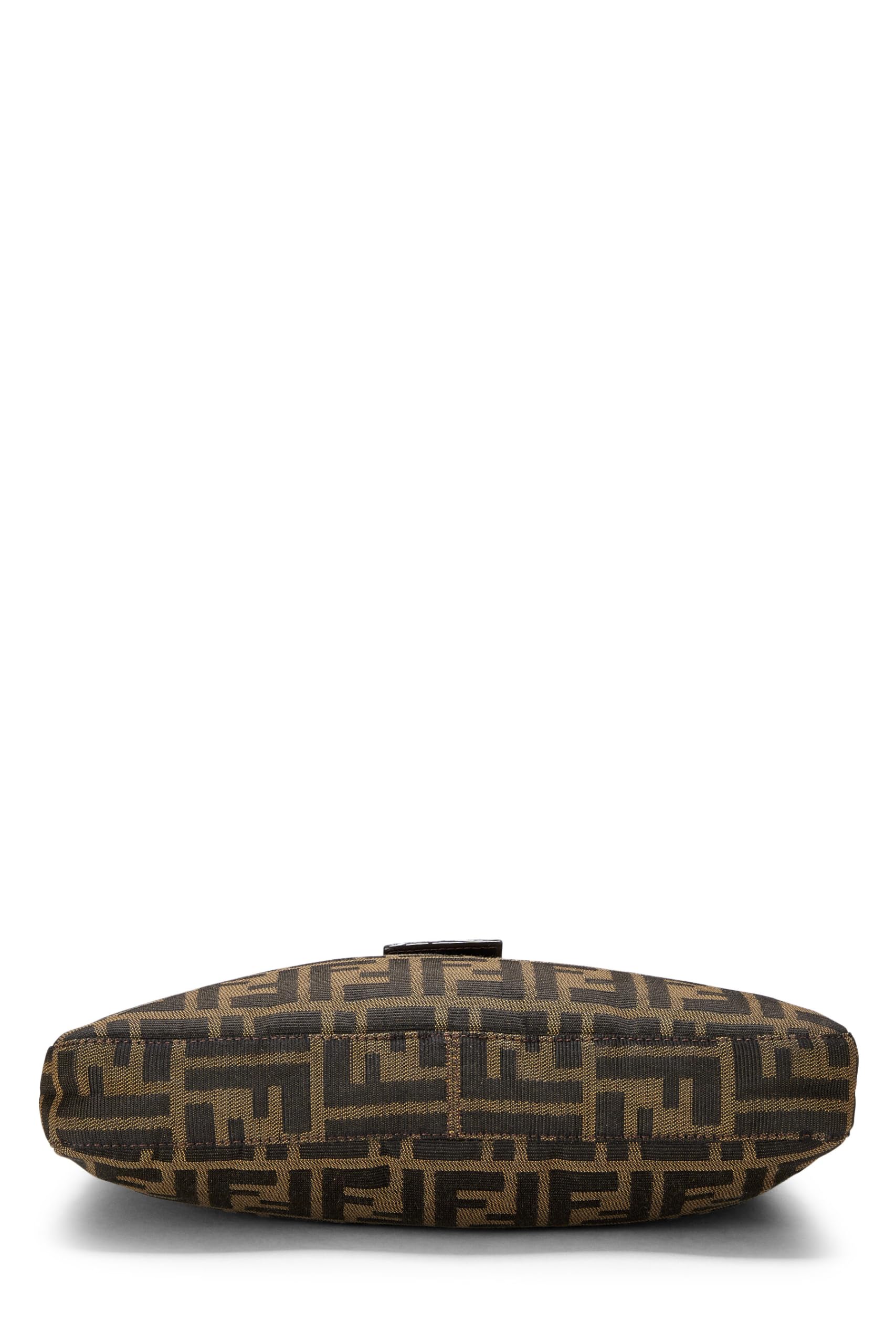 Fendi, Brown Zucca Canvas Shoulder Bag, Brown