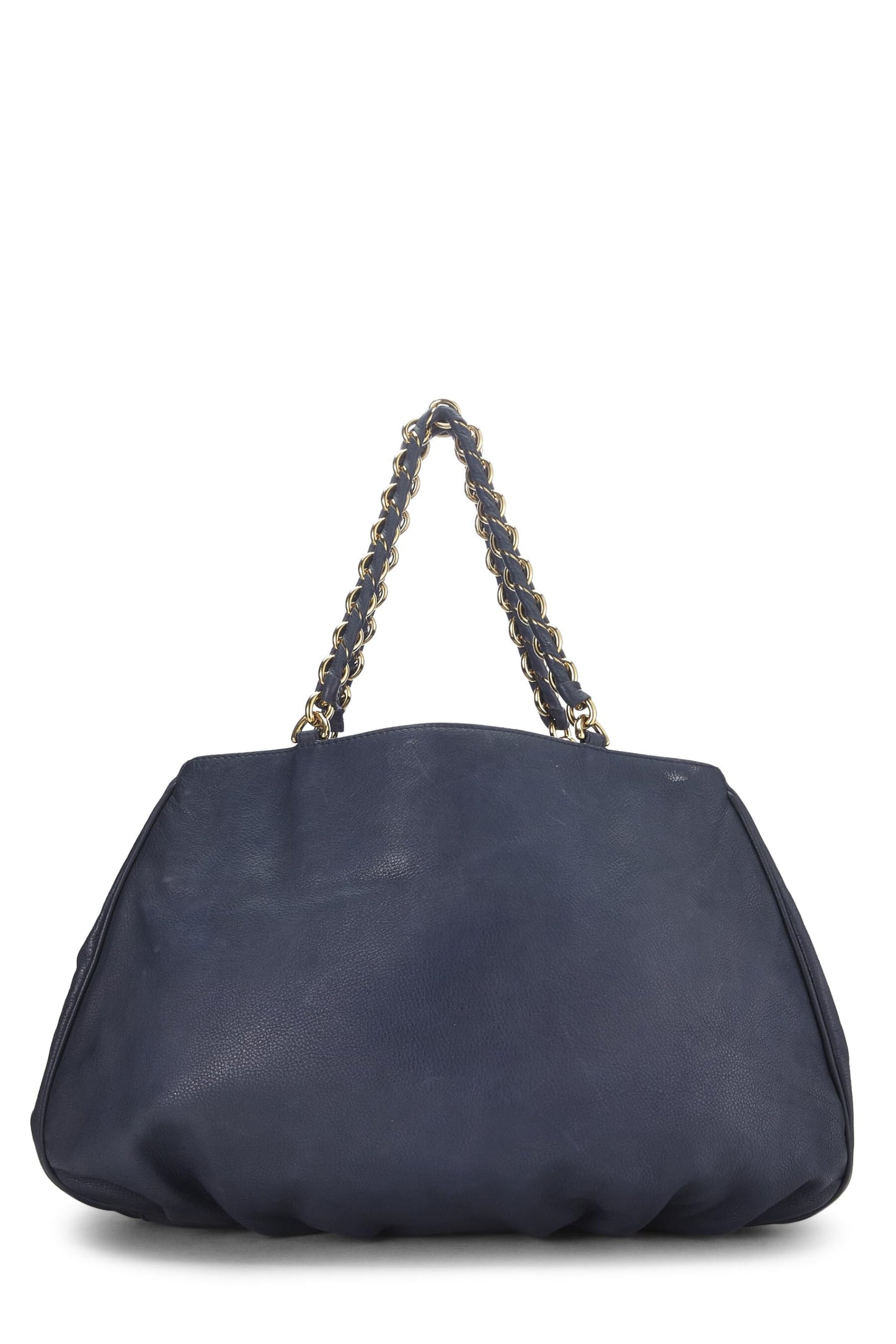 Fendi, Blue Leather Mia Large, Blue