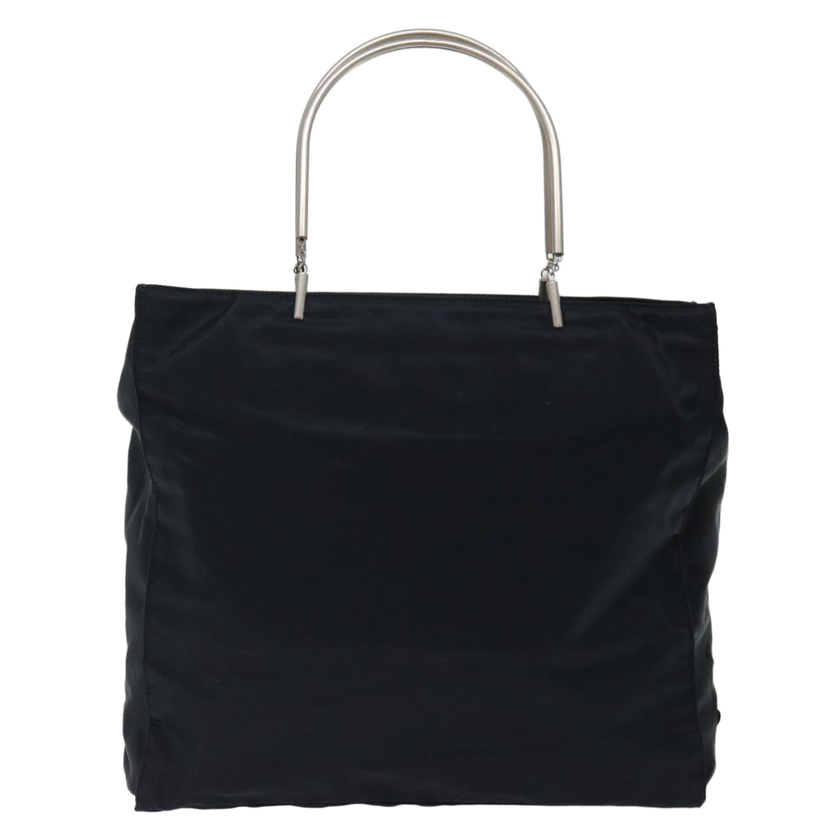 PRADA Hand Bag Nylon Black Auth 72020