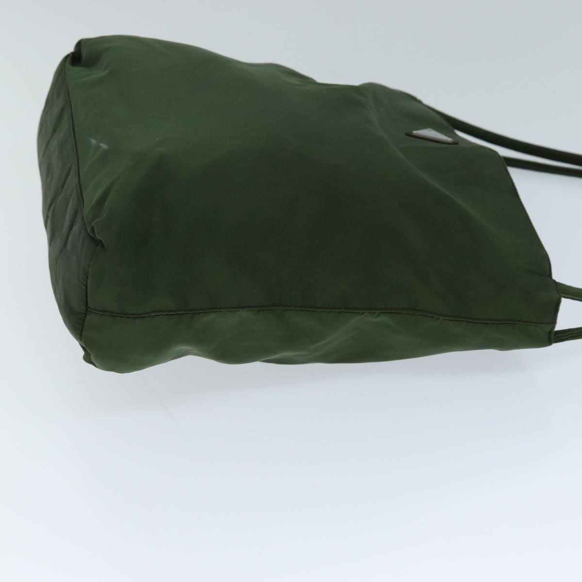 PRADA Tote Bag Nylon Khaki Auth 72138