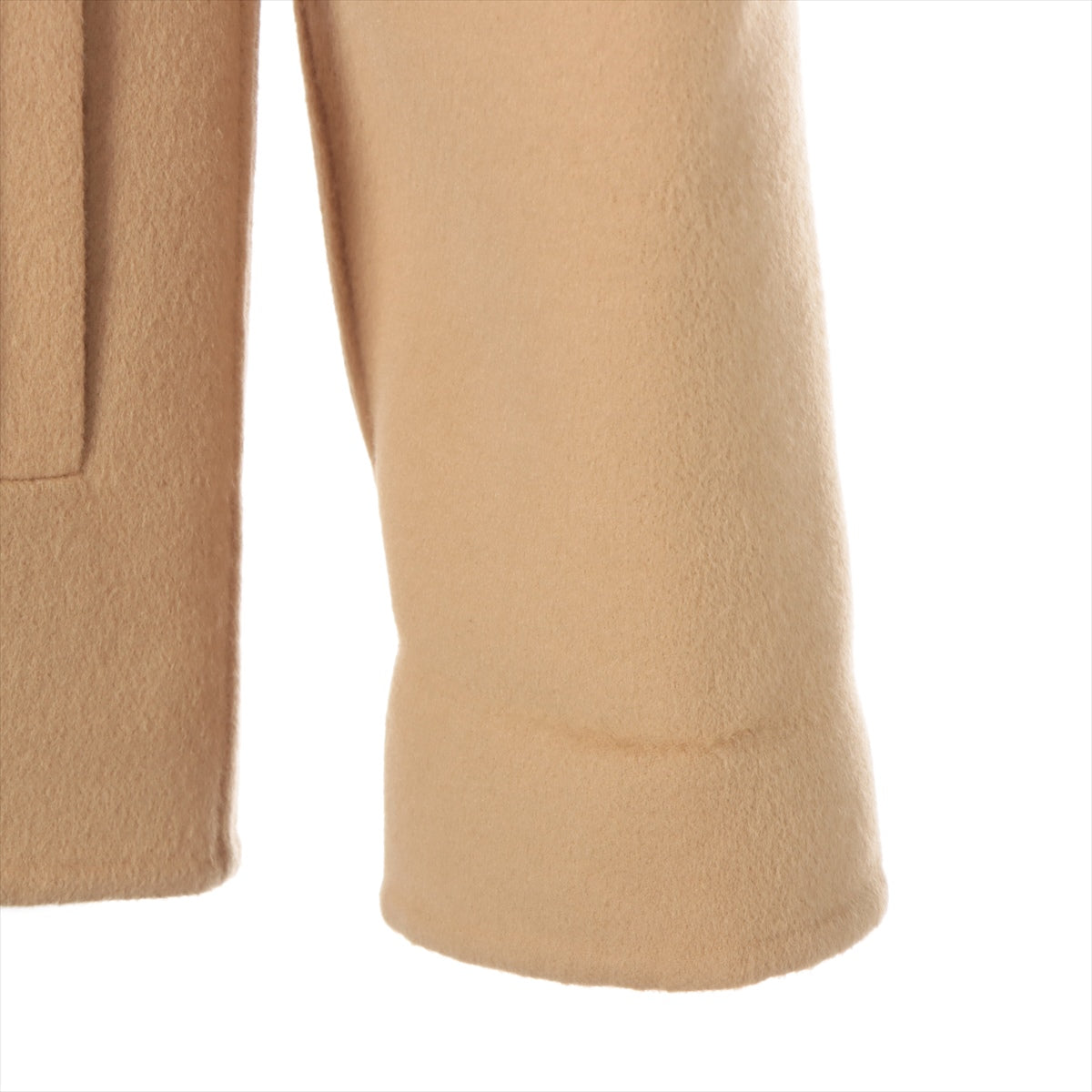 Louis Vuitton 22AW Wool Short Coat 34 Beige RW222W Monogram Hairy Stitched