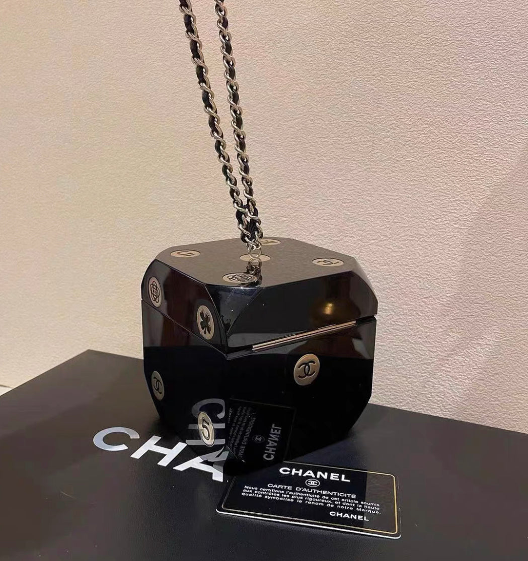 Chanel MinaudiÃ¨re Limited Edition Casino Dice Black Gold-Tone Hardware
