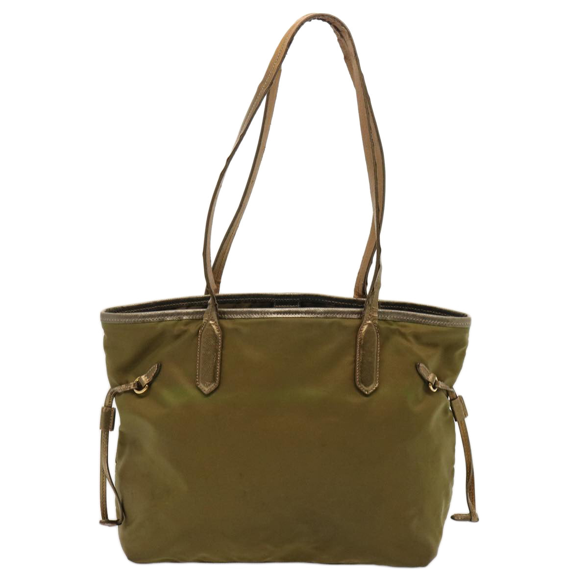 PRADA Tote Bag Nylon Brown Auth 73338