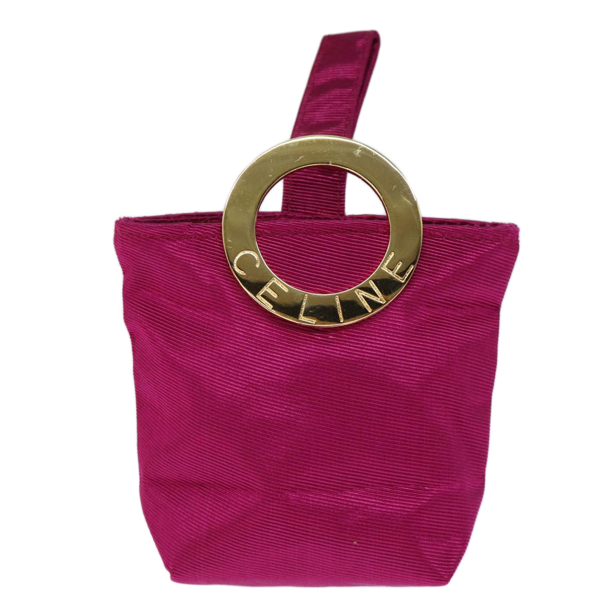 Luxury CELINE Pouch Nylon Pink 73360