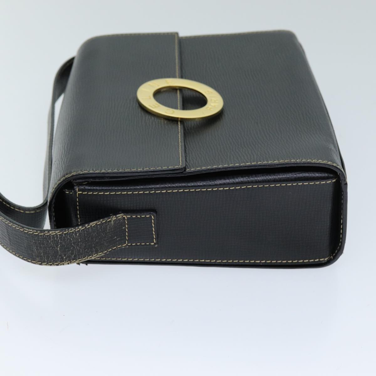 Luxury CELINE Shoulder Bag Leather Black 73484